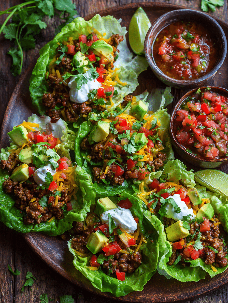 Easy Taco Lettuce Cups