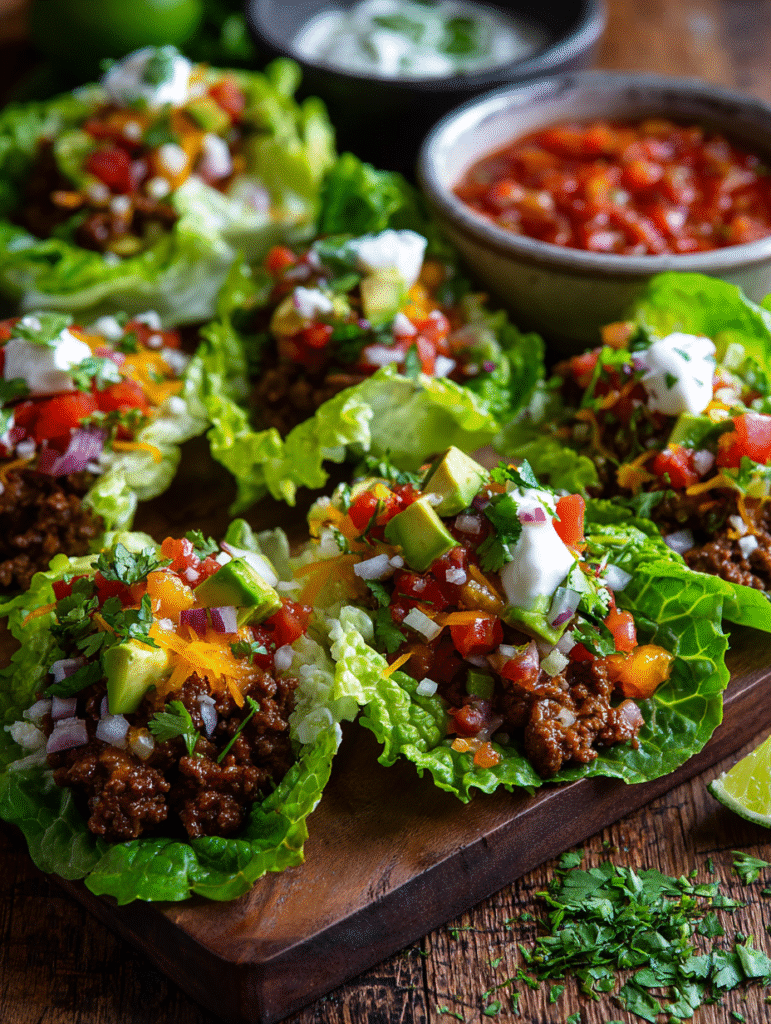 Easy Taco Lettuce Cups