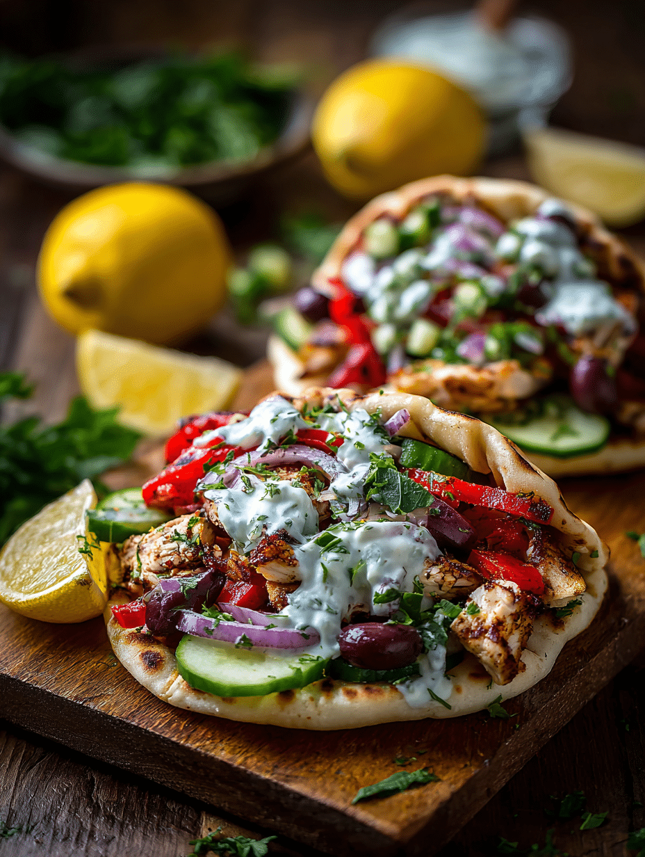 Greek Chicken Pita