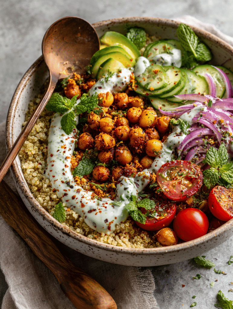 Fresh Mediterranean Quinoa Bow