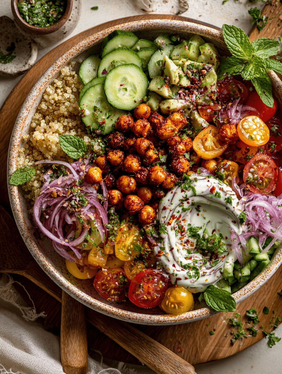 Fresh Mediterranean Quinoa Bow