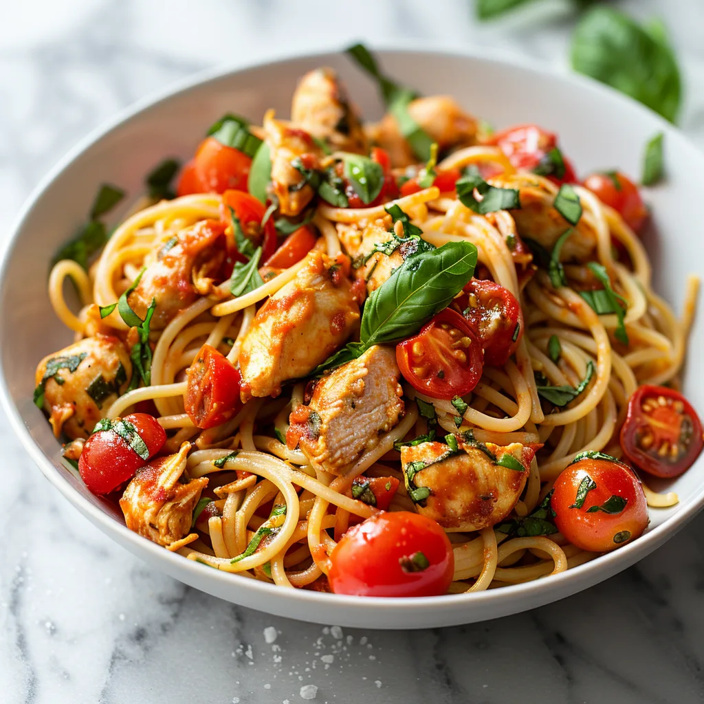 Tomato Basil Chicken Pasta That Packs Flavor