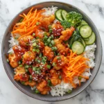 Honey BBQ Crispy Chicken Rice Bowl Recipe