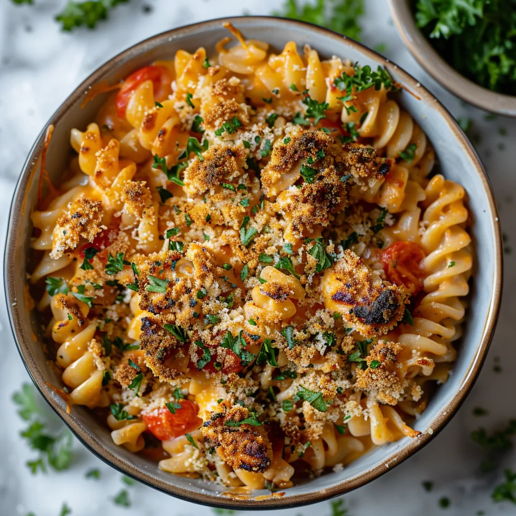 Easy Creamy Chicken Pasta Bake