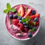 Berry Smoothie Bowl with Fresh Toppings