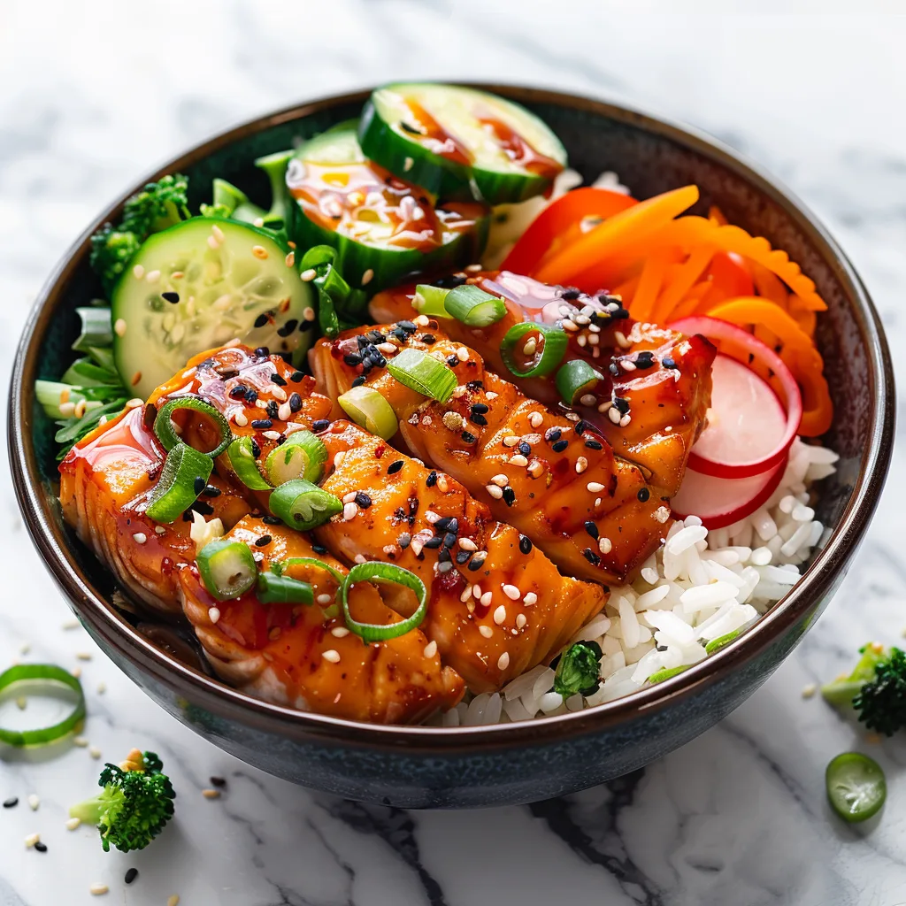 Salmon Teriyaki Bowl with Veggies