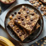 Decadent Banana Oatmeal Chocolate Chip Cookie Bars