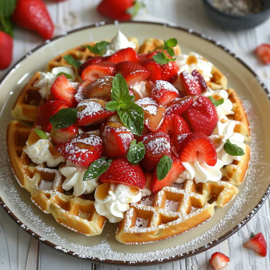 Strawberry Cheesecake Waffles: The Ultimate Gourmet Breakfast