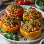 Quinoa Turkey Stuffed Peppers Recipe