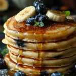 Mini Banana Blueberry Pancakes: Easy Healthy Recipe