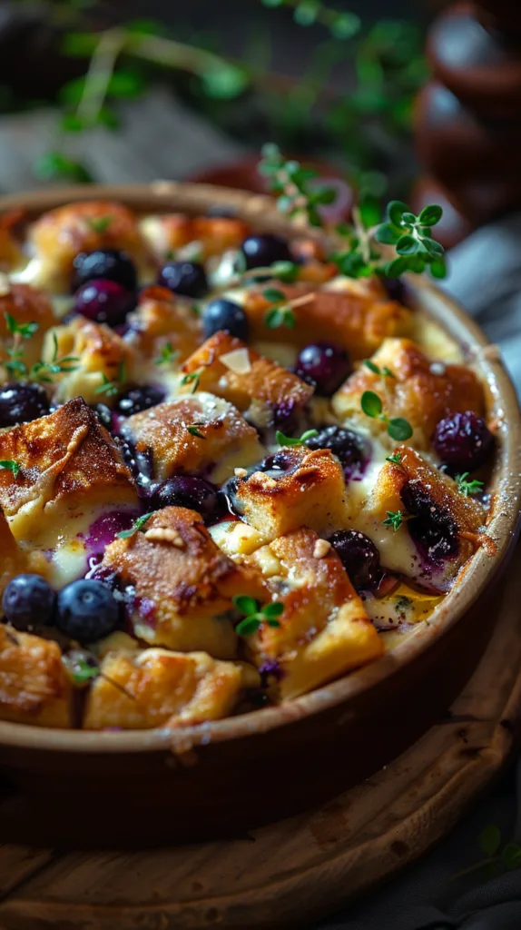 Blueberry & Cream Cheese French Toast Casserole