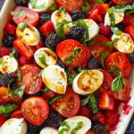 4th of July Salad – The Berry Caprese Salad
