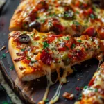 Cheesy! Veggie Supreme Pizza w/ Olives