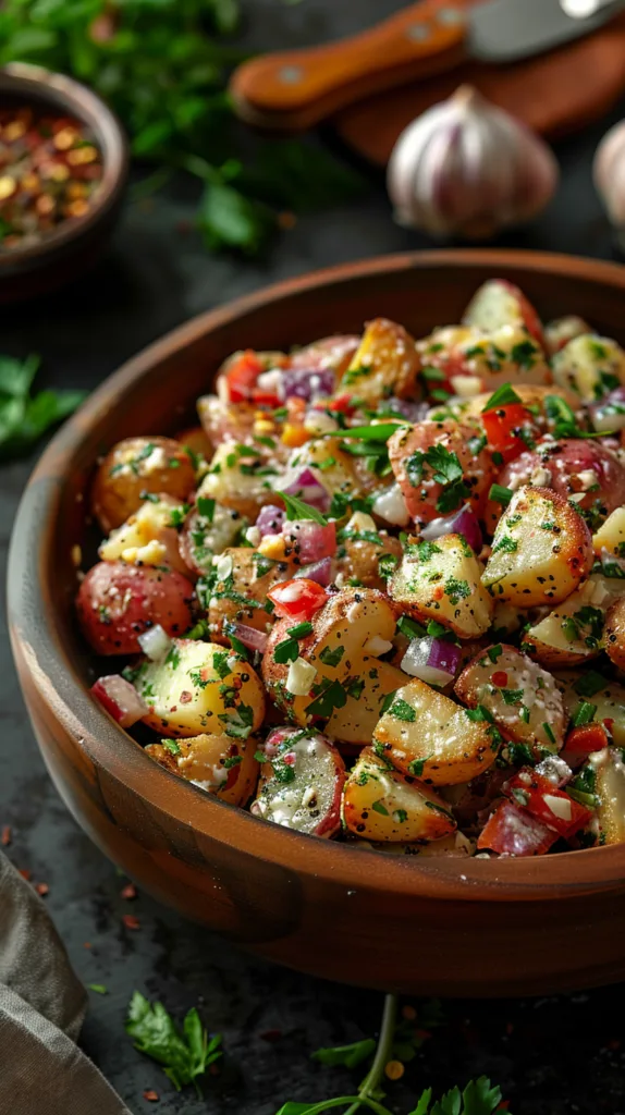 Red, White and Blue Potato Salad Recipe