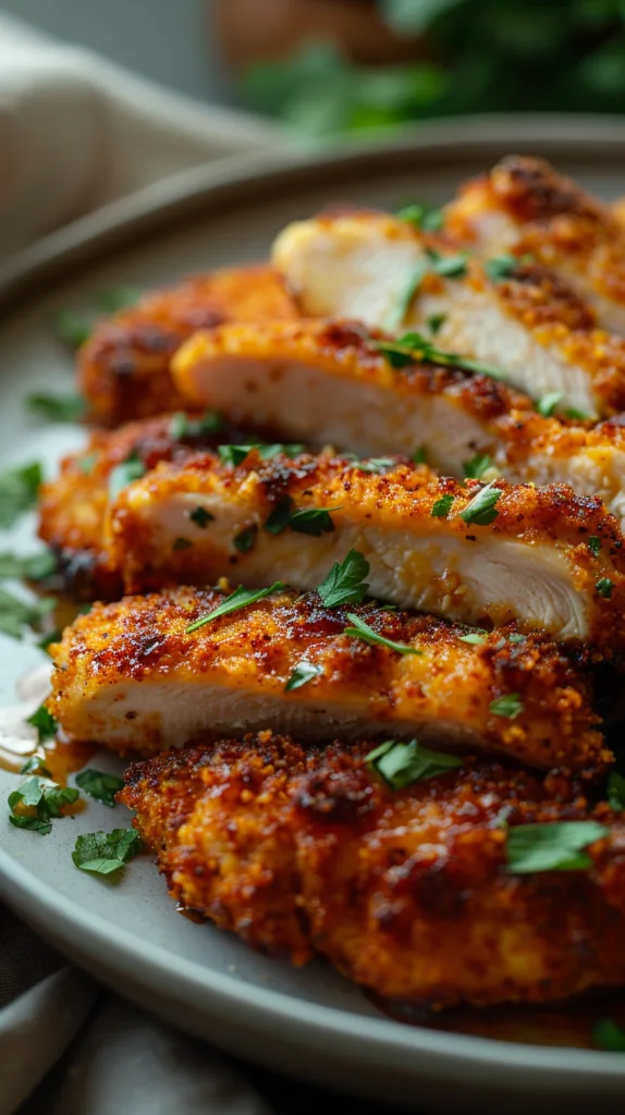 Air Fryer Parmesan Crusted Chicken Recipe
