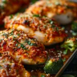 Baked Chicken Parmesan & Broccoli – Sheet Pan