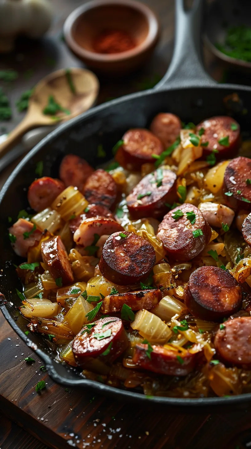 Kielbasa and Cabbage Skillet Recipe