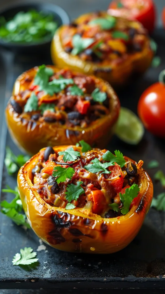 Black Bean Stuffed Peppers: A Healthy Vegetarian Recipe