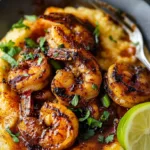 Blackened Shrimp and Grits Recipe with Cheesy Grits