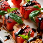 Easy Watermelon Feta Skewers Recipe with Fresh Mint