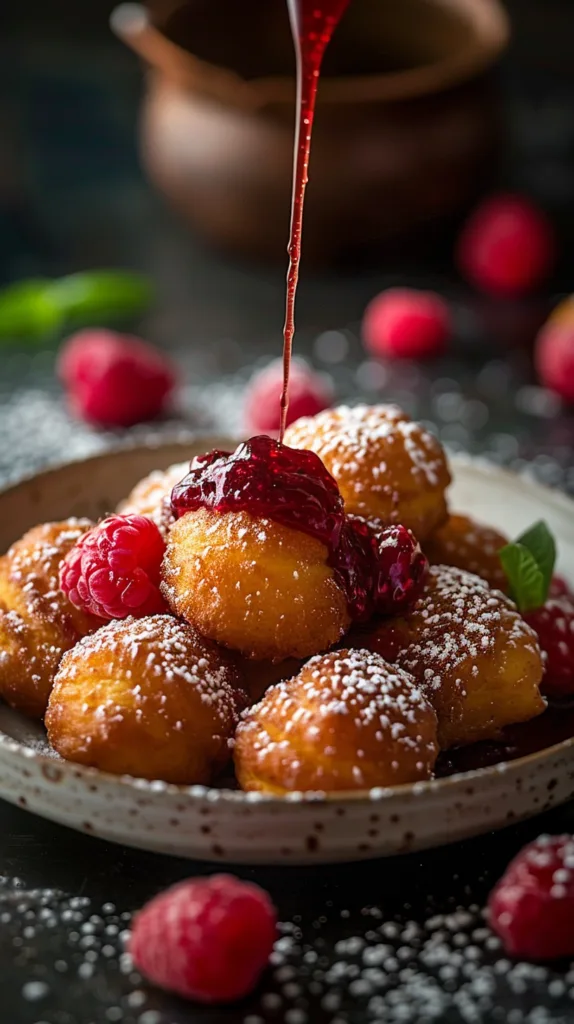 Beignets with Raspberry Sauce: A Classic New Orleans Treat