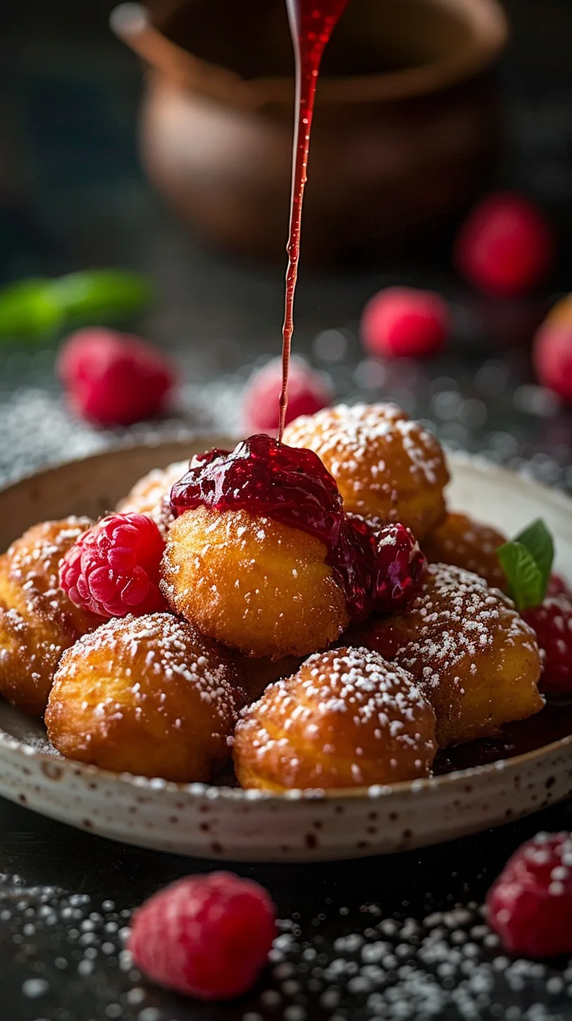 Beignets with Raspberry Sauce: A Classic New Orleans Treat