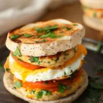 Meal Prep Breakfast Sandwiches with Turkey Sausage