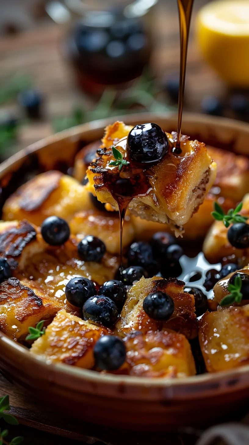 Lemon Blueberry French Toast Casserole Recipe