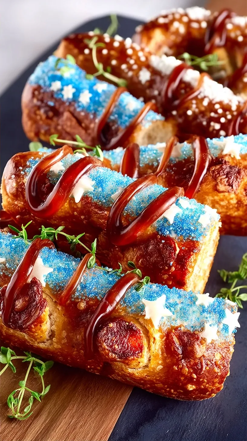 Patriotic Pretzels: Red, White, and Blue Dipped Treats