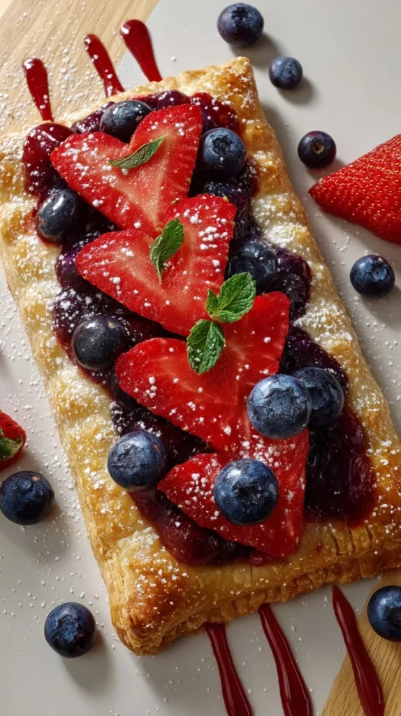 Berry Patriotic Easy Homemade Pop Tart Recipe