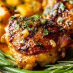 Garlic Butter Chicken Thighs and Roasted Potatoes