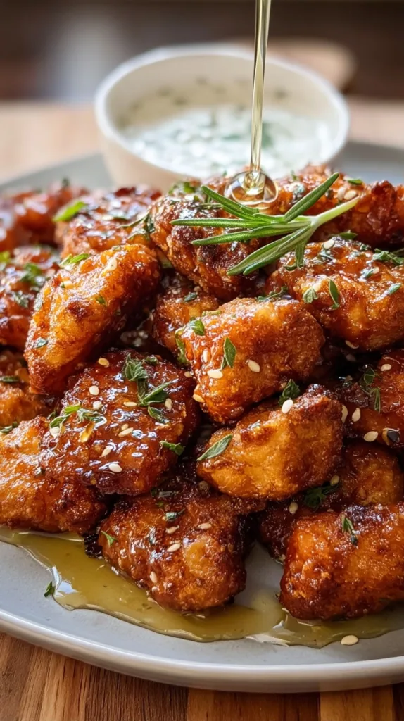 Crispy Honey Garlic Chicken Bites Recipe