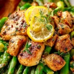 Lemon Pepper Chicken and Asparagus Skillet Recipe