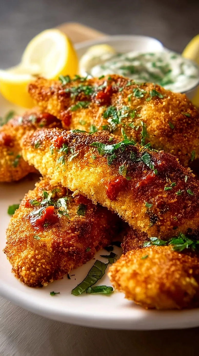Oven Fried Parmesan Chicken Tenders