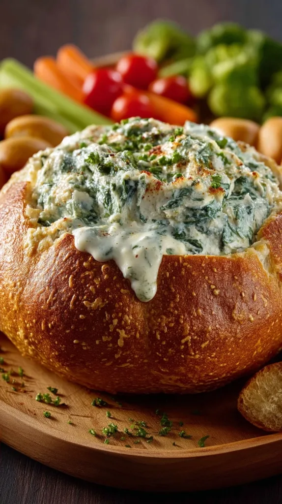 Knorr Spinach Dip in a Bread Bowl Recipe