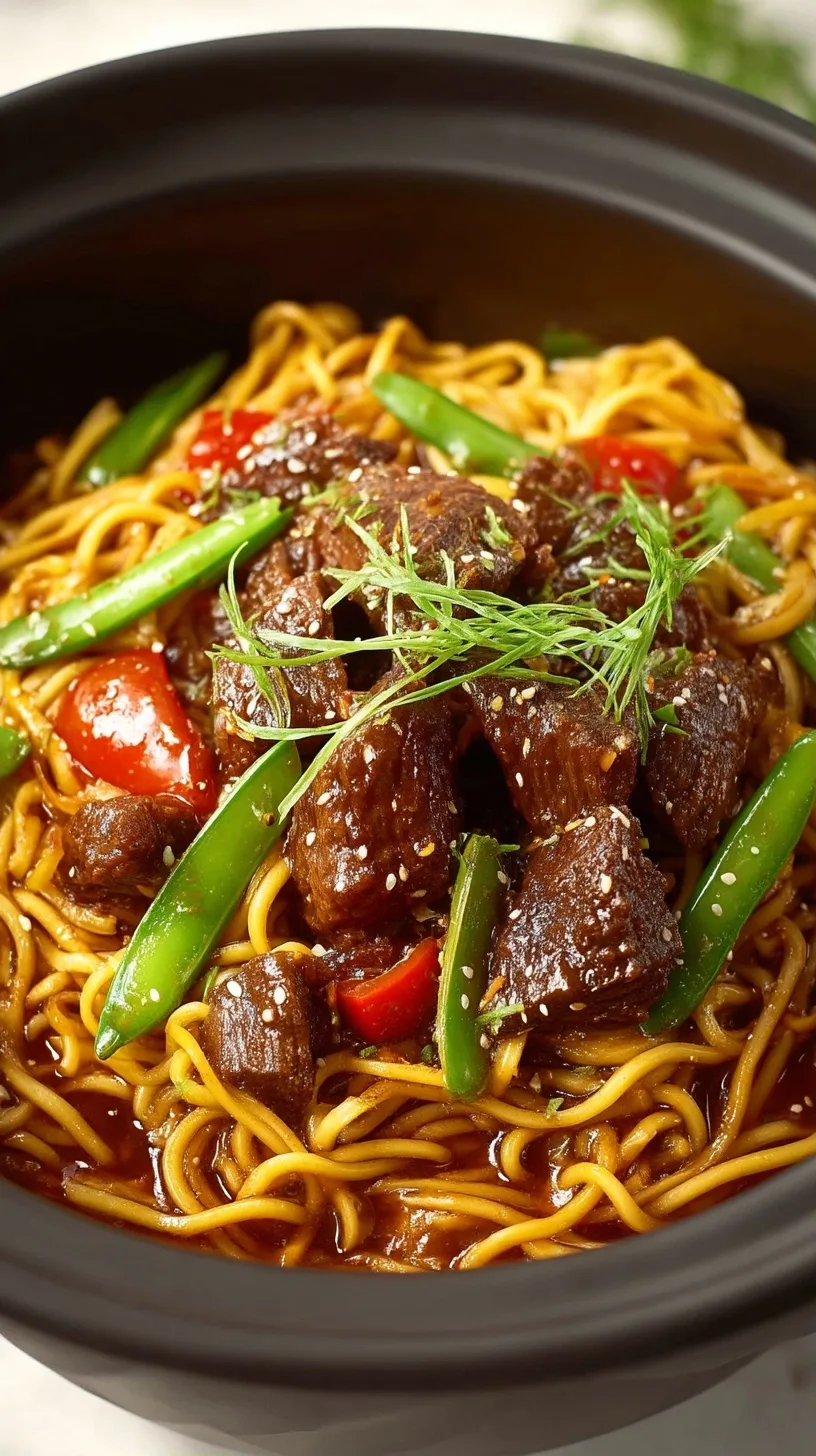 Slow Cooker Beef and Noodles: Easy Family Dinner Recipe