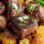 Garlic Butter Steak Bites and Potatoes Recipe