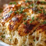 French Onion Chicken Orzo Casserole Recipe