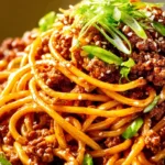 Mongolian Ground Beef Noodles Recipe