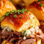 Easy French Dip Sliders Recipe with Savory Au Jus