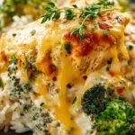 Crock Pot Cheesy Broccoli Chicken and Rice