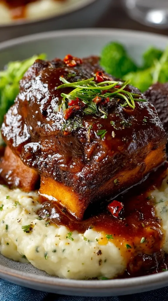 Slow Cooker Beef Short Ribs with Rich Gravy
