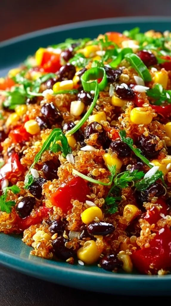 Corn & Black Bean Quinoa Salad Recipe