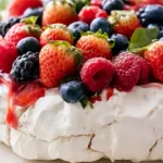 Patriotic Pavlova Recipe with Fresh Berries