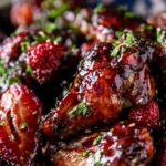 Strawberry Balsamic Baked Wings Recipe: Sweet and Savory
