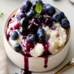 Rice Pudding with Blueberries: A Creamy Homemade Dessert