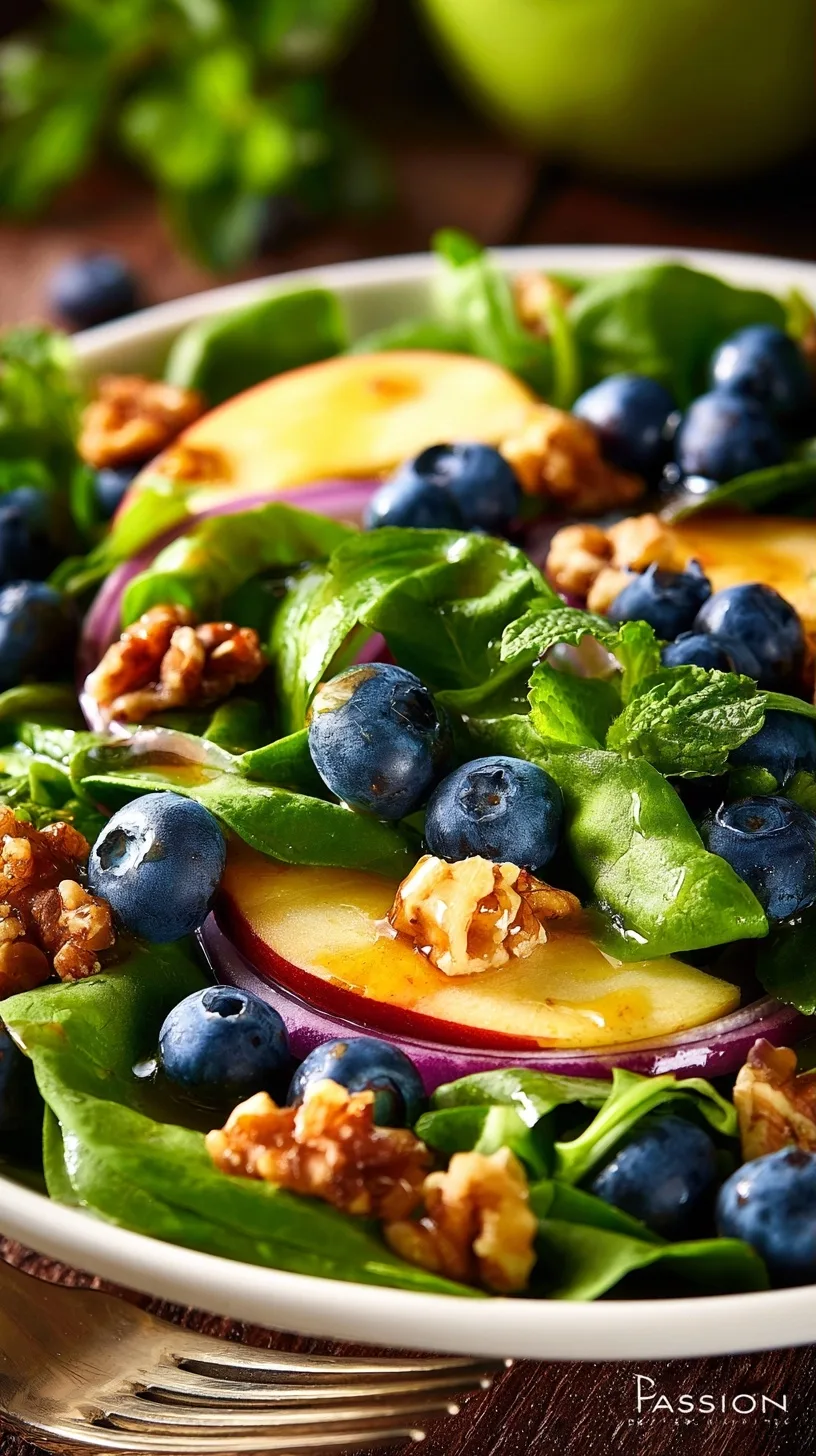 Blueberry Apple Salad with Walnuts
