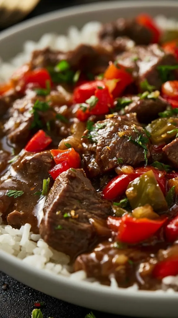 Crock Pot Pepper Steak Recipe