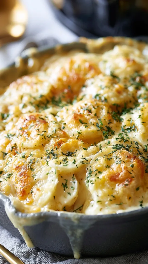 Slow Cooker Cheesy Scalloped Potatoes Recipe