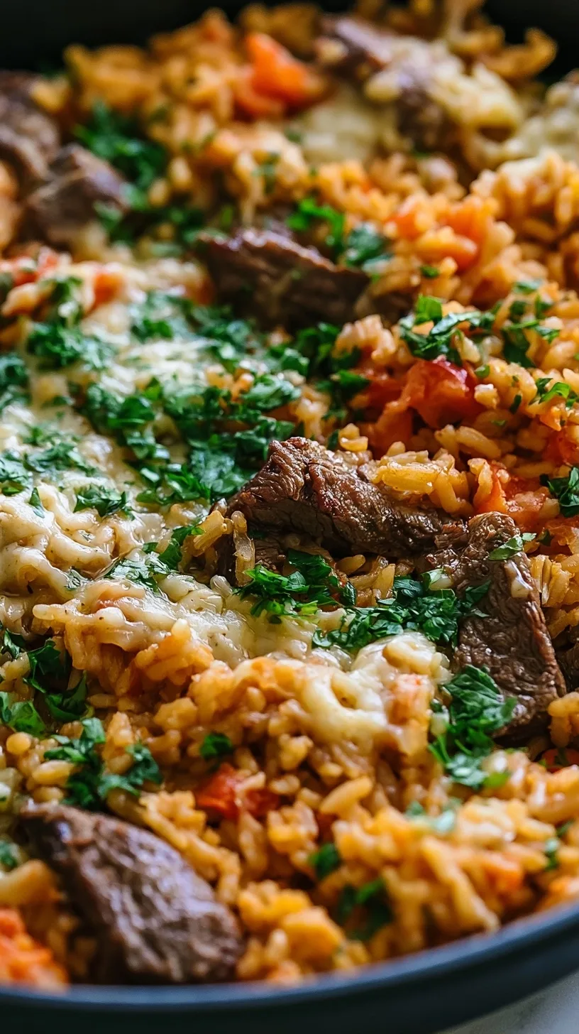 Steak Queso Rice: The Ultimate Cheesy Skillet Dinner